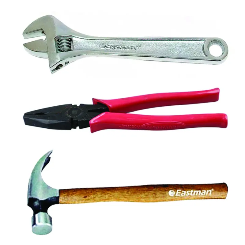 Eastman Combination Plier,Adjustable Wrench, Claw Hammer